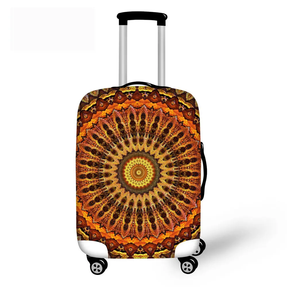 TWOHEARTSGIRL Многоэлементный шаблон заказной багажный чехол царапина водонепроницаемый чехол для багажа пыленепроницаемый чемодан чехол на молнии - Цвет: D0701