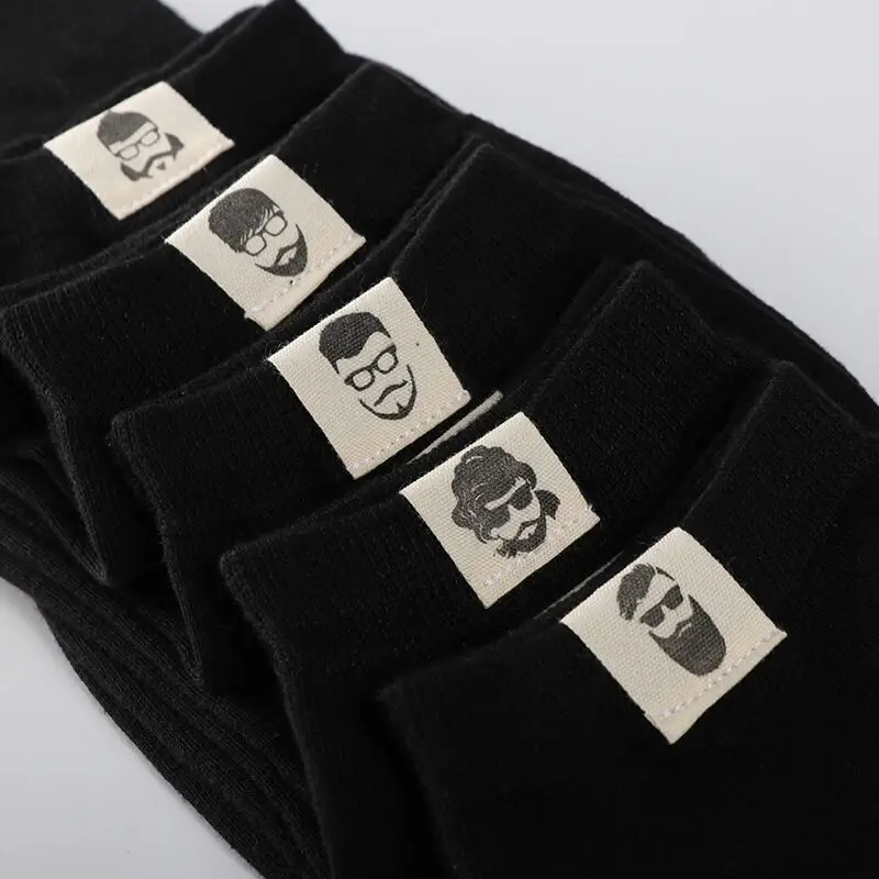 3 пара/лот мужские носки хлопок corap короткие носки до лодыжки skarpetki meskie chaussettes homme meia индивидуальность Лето дышащий - Цвет: black 1