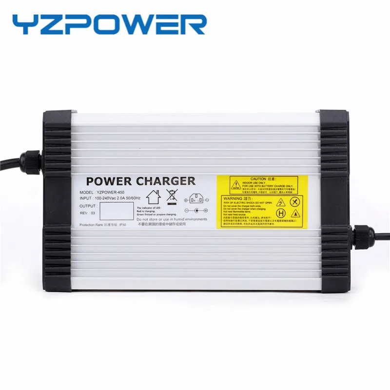 YZPOWER 42V 10A Lithium Battery Charger For 36V Electric Bike Scooter