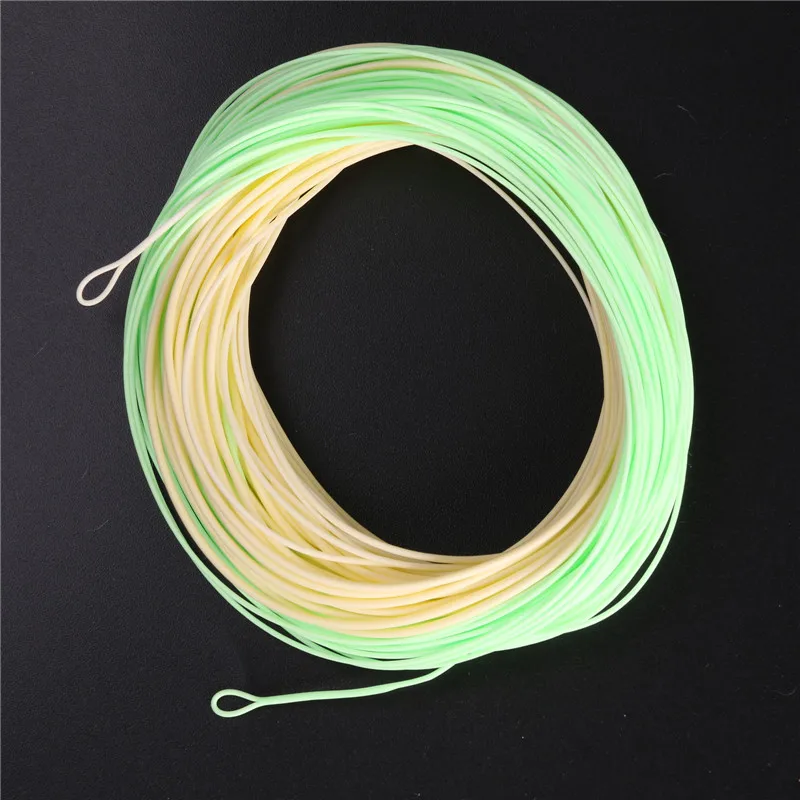 Maxcatch يطير الصيد خط التبديل 5/6/7/8wt 100ft مزدوج اللون يطير خط الصيد الوزن قدما العائمة يطير خط