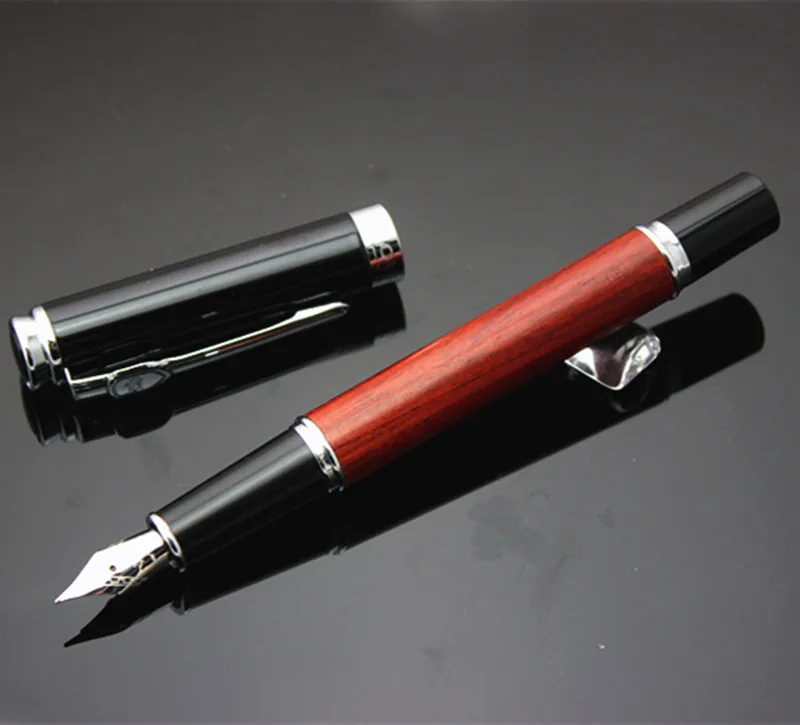 JINHAO 8126 белый фарфор 18 KGP Средний Перьевая ручка розовый цвет сливы ручка - Цвет: F