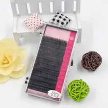 Модный горячий 1 комплект C Curl индивидуальная норка наращивание ресниц мягкие черные Поддельные Накладные ресницы размер 8-14 мм макияж инструменты