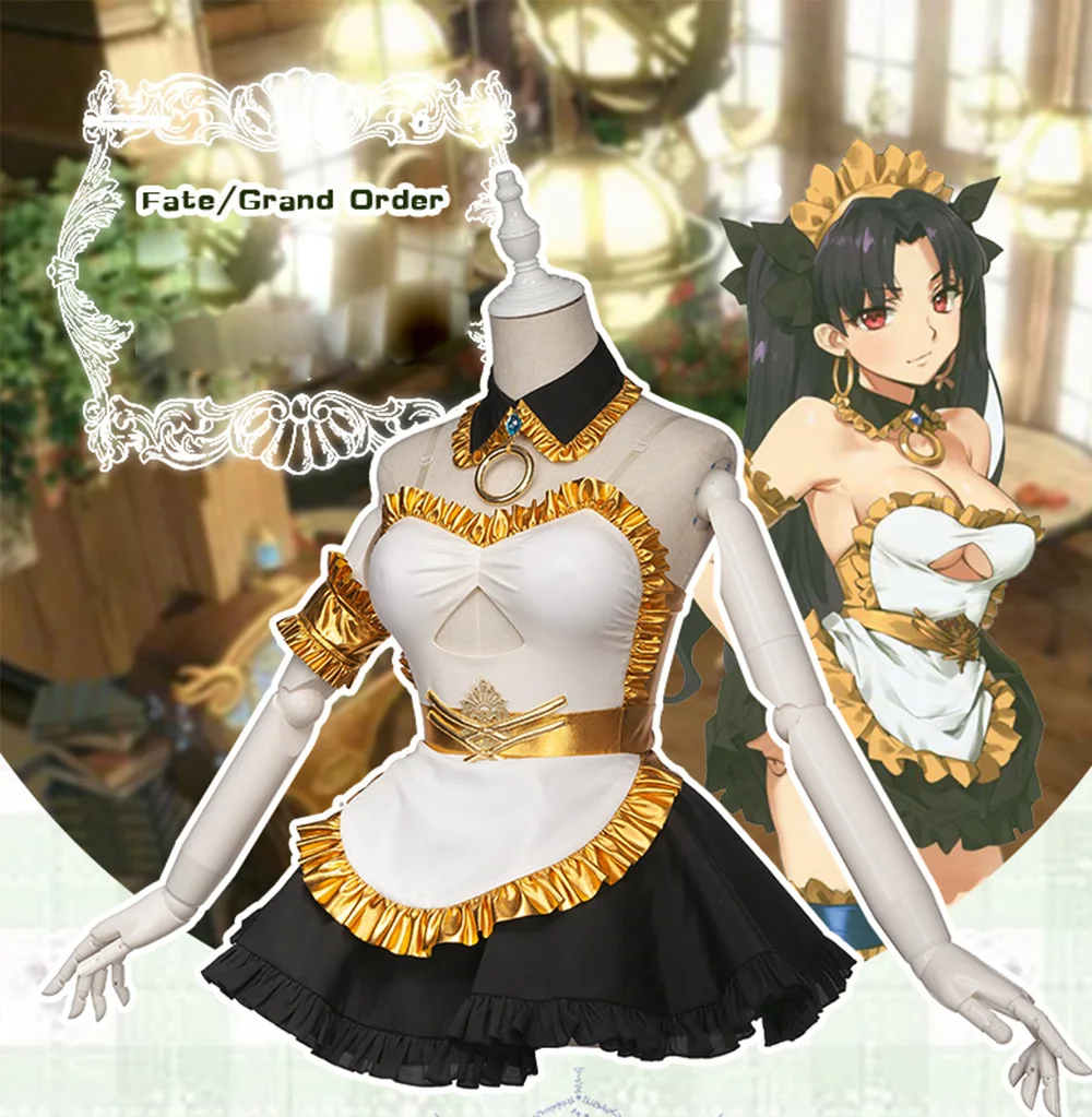 Uwowo Fate Grand Order Fgo Ishtar Cosplay Costume Maid Uniform Dress Halloween Costume For Women Aliexpress