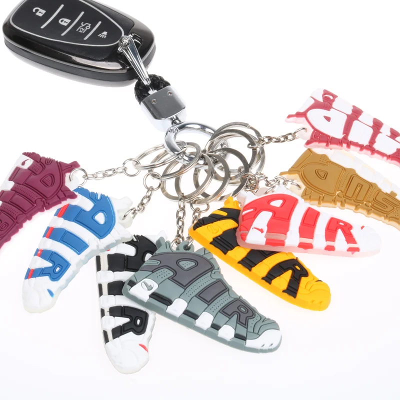 

1 PC Mini Silicone Air Sneakers Keychain Bag Charm Woman Men Kids Key Key Chain Sneaker Key Holder Accessories Shoes Ring Gifts