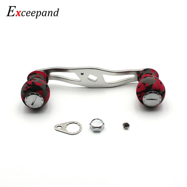 Cheap Exceepand Red Camouflage Knobs Fishing Reel Handle for Abu Garcia Daiwa Baitcasting Reel Repair Cheap Exceepand Red Camouflage Knobs Fishing Reel Handle for Abu Garcia Daiwa Baitcasting Reel Repair