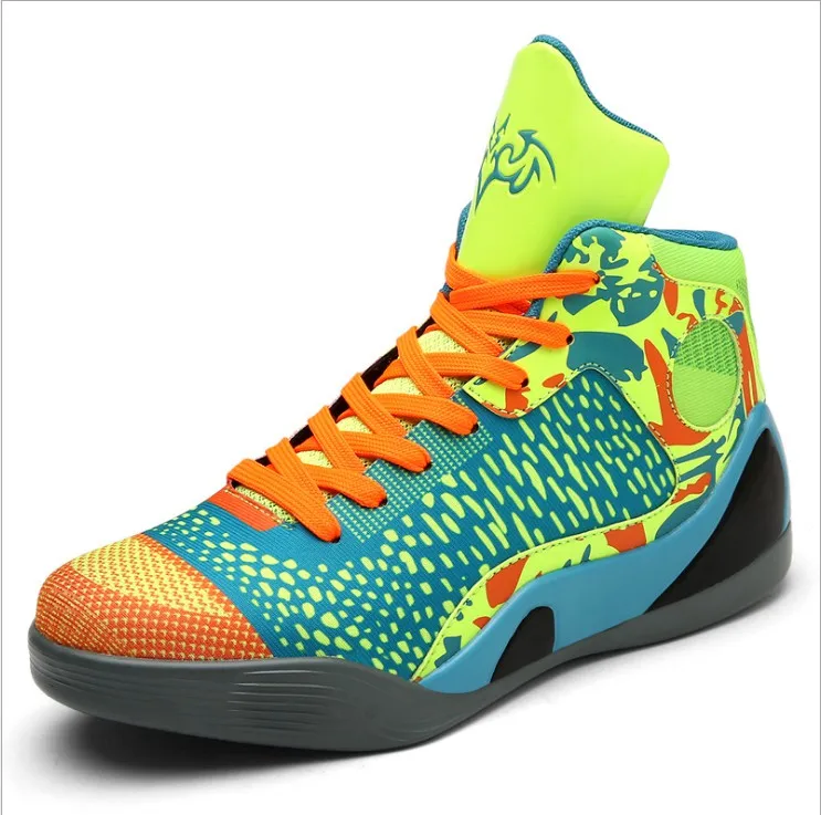 Для Мужчин's Для женщин Баскетбольные кеды кроссовки из дышащей искусственной кожи Открытый Спортивные сапоги Спортивная обувь для мужчин Баскетбольные Кеды размер 36-46 - Цвет: Небесно-голубой