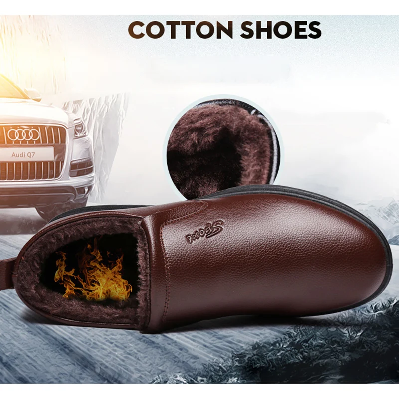 Мужские ботинки модная Высококачественная кожаная обувь сезон осень зима