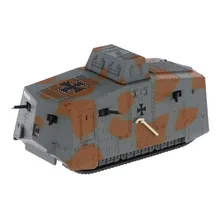 1/72 Масштаб литья под давлением немецкий A7V основной боевой танк тяжелый Panzer WWI армейская модель автомобиля для детей и взрослых