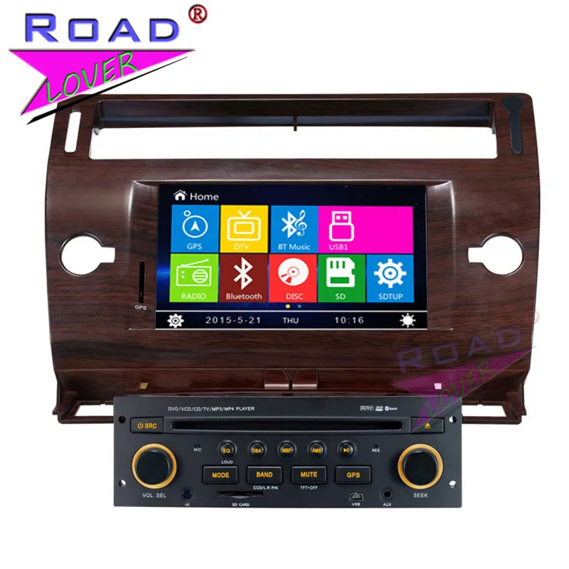 Автомобильный медиацентр TOPNAVI 2Din Wince 6 0 7 дюймов DVD плеер для Citroen C4 стерео GPS