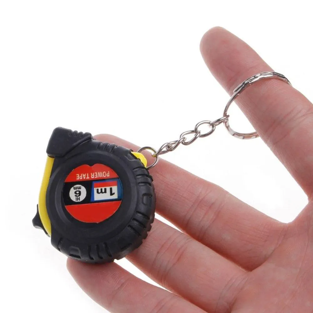 Retractable Ruler Measuring Tape Portable Pull Ruler 1m Mini Sewing Cloth Metric Tailor Tool Gauging Tools Tape Key Chain #30