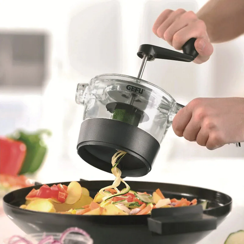 4 In 1 Adjustable Spiral Slicer Grater Fruit Vegetable Cutter Shredder Rotary Cutting Machine Kitchen Accessories