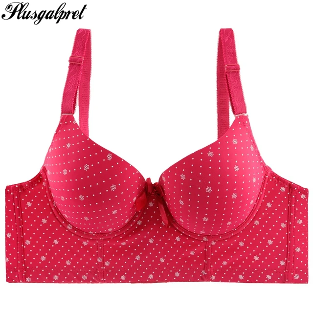 Plusgalpret Plus Size Longline Bra Wide Band Comfort Underwear Light