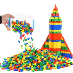 100 DIY ракета пуля строительные блоки игрушки дети борьба вставить детский сад 3-8 лет мальчик игрушки раннего развития кирпич