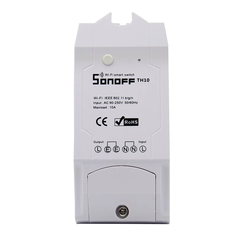 Умный Wi Fi переключатель Sonoff TH16/TH10 с монитором температуры и влажности|Модули для