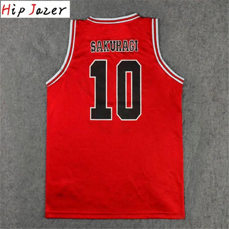 Аниме Slam Dunk Косплэй костюм Shohoku Sakuragi 10# Hanamichi баскетбольный трикотаж футболка спортивная одежда форма баскетбольной команды