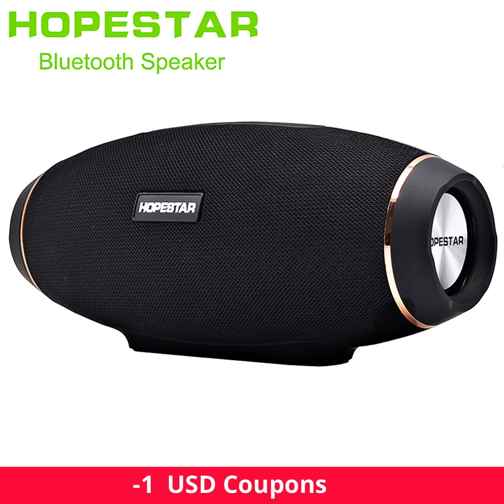 HOPESTAR H20 الرجبي 30 واط سمّاعات بلوتوث صندوق الصوت للماء العمود مكبر صوت لاسلكي قابل للحمل باس ستيريو USB في الهواء الطلق مضخم صوت