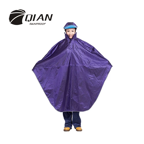 Qian rainproof взрослых мульти-функциональный Открытый пончо дождевик Оксфорд Материал Восхождение Велоспорт туристическое снаряжение плащи - Цвет: Purple