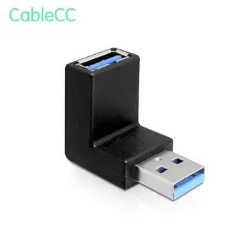

Low profile 90 Degree Up Angled USB 3.0 Adapter A Male to Female Extension