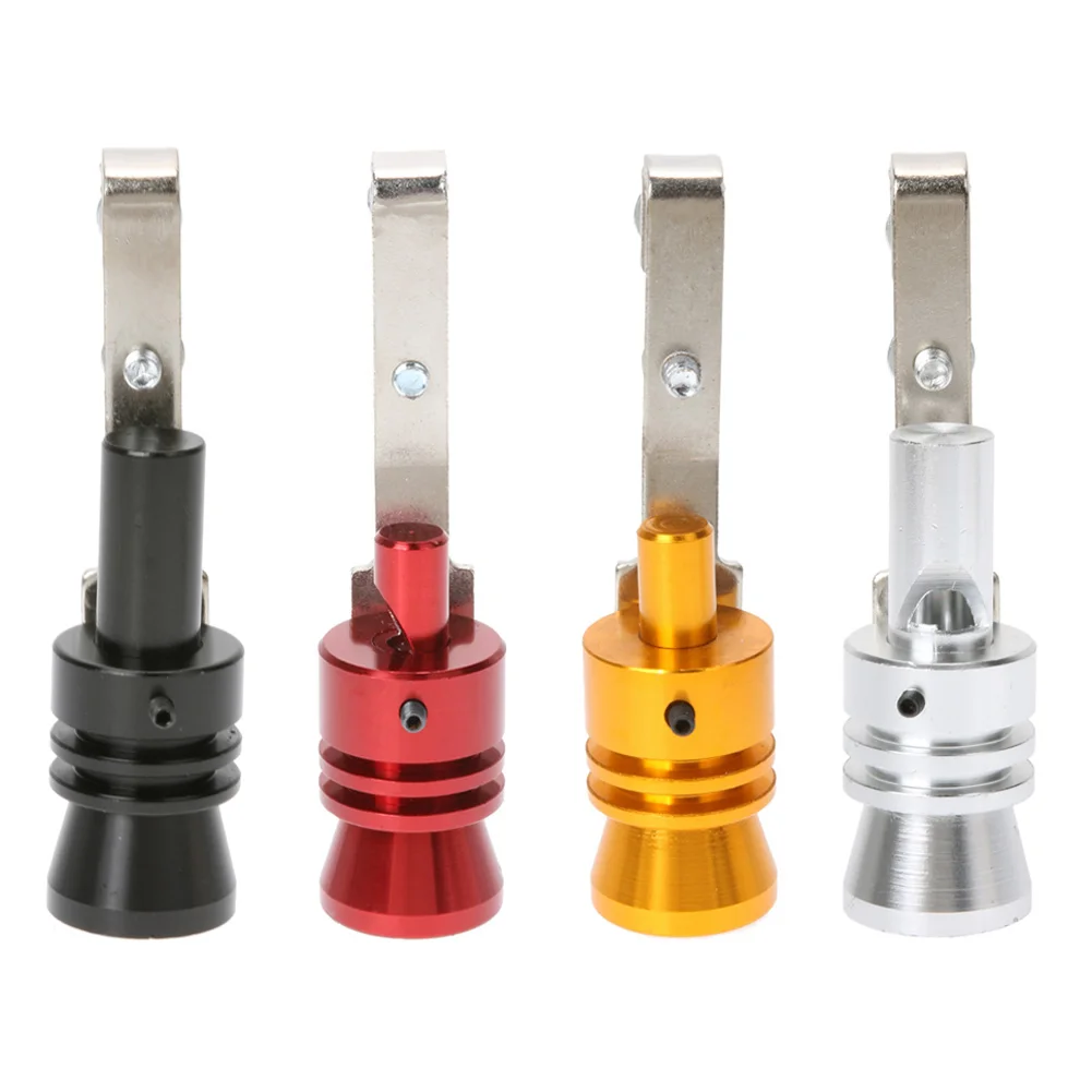 Size L Universal Car Turbo Sound Whistle Muffler Exhaust Pipe Aluminum