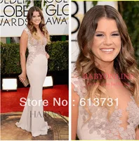 71st Annual Golden Globe Awards 2014 Sosie Bacon Mermaid Celebrity Dresses Lace Appliques Red Carpet Gowns BO4217