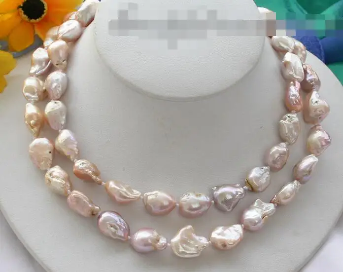 

song voge gem nanJ1427 baroque pink keshi reborn pearl necklace