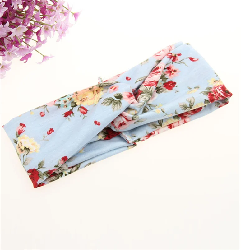 Fashion Ladies Twist Knot Pattern Headband Elastic Head Wrap Turban Hair Band Flower Accessories Hair Band Free Shipping F#K28 (11)