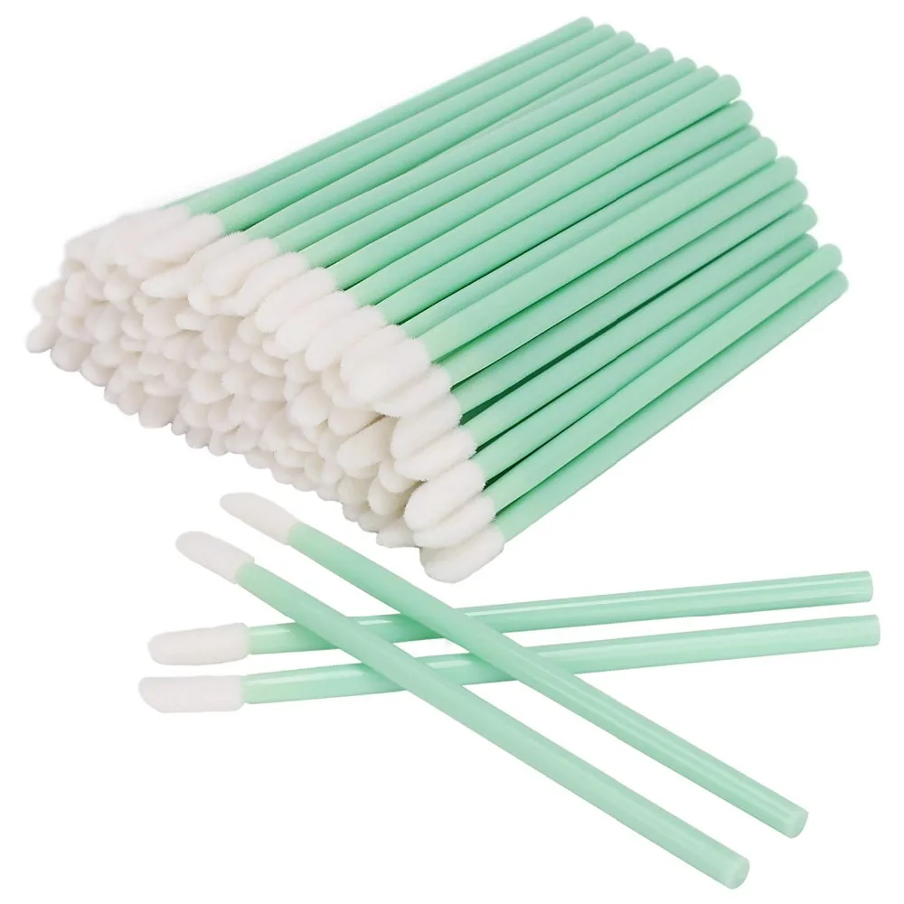 

1000pcs/lot Disposable Cosmetic Lip Brush Lipstick Gloss Wands Applicator maquillage mascara Brush Makeup Tool Green Stick