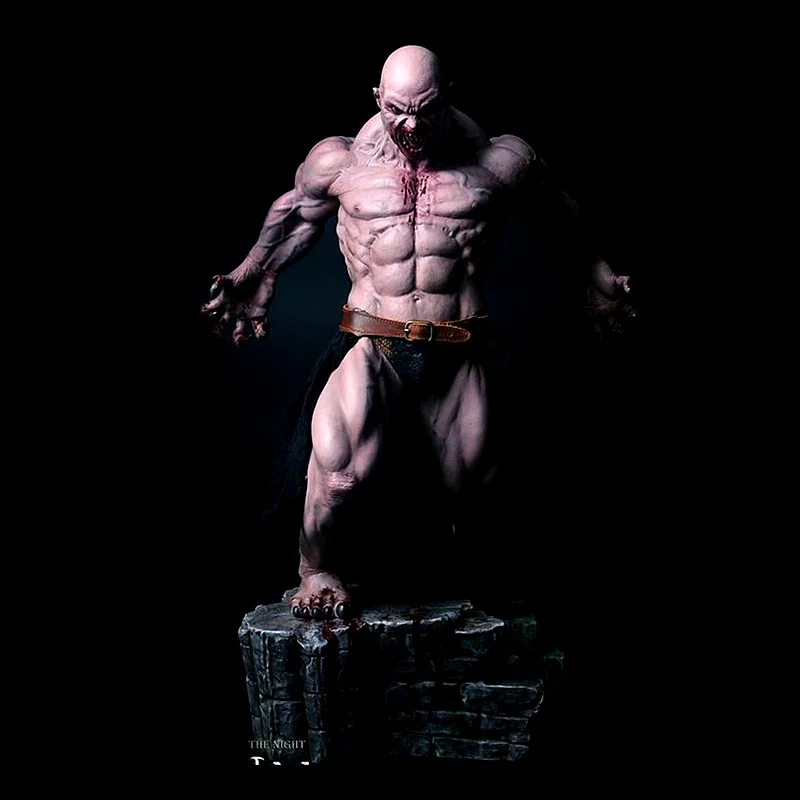 

48 CM 1/4 The King of The Night Cain Anime Figure statue Cain Dolls Action Figure Ver with Box