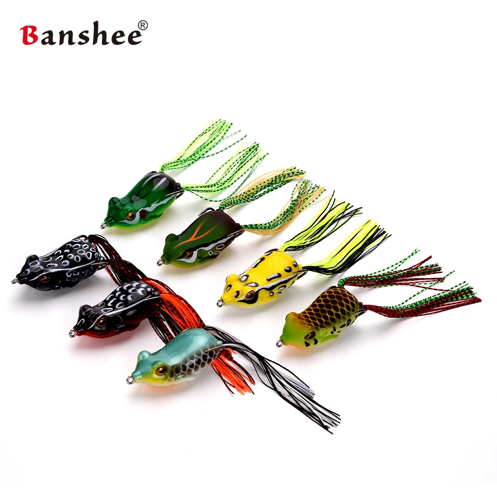 Banshee 15 г 60 мм Большая мягкая лягушка со змеиной головой/окуня Topwater Ray лягушки