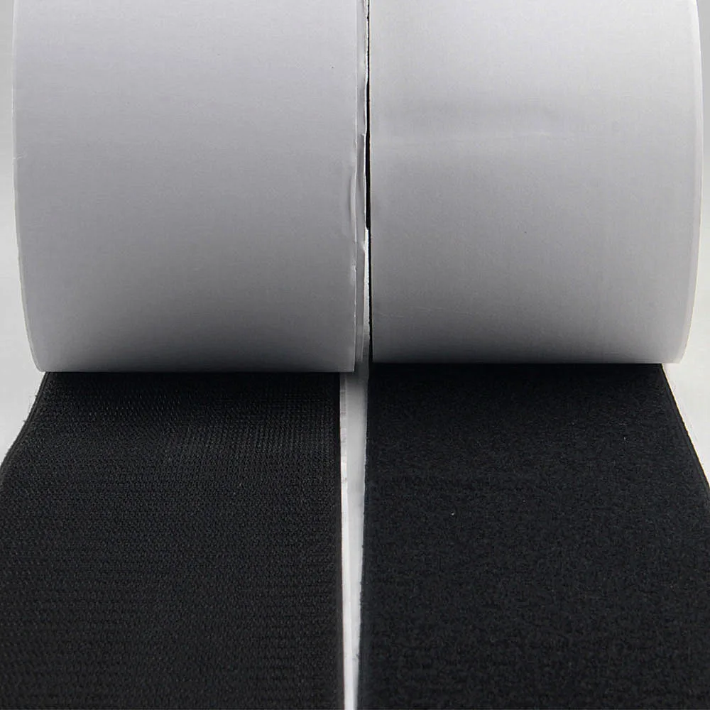

100mm*1meter Black White Nylon Hook Loop Fastener Self Adhesive Fastener Magic Sticker DIY Crafts Garment Supplies Accessories
