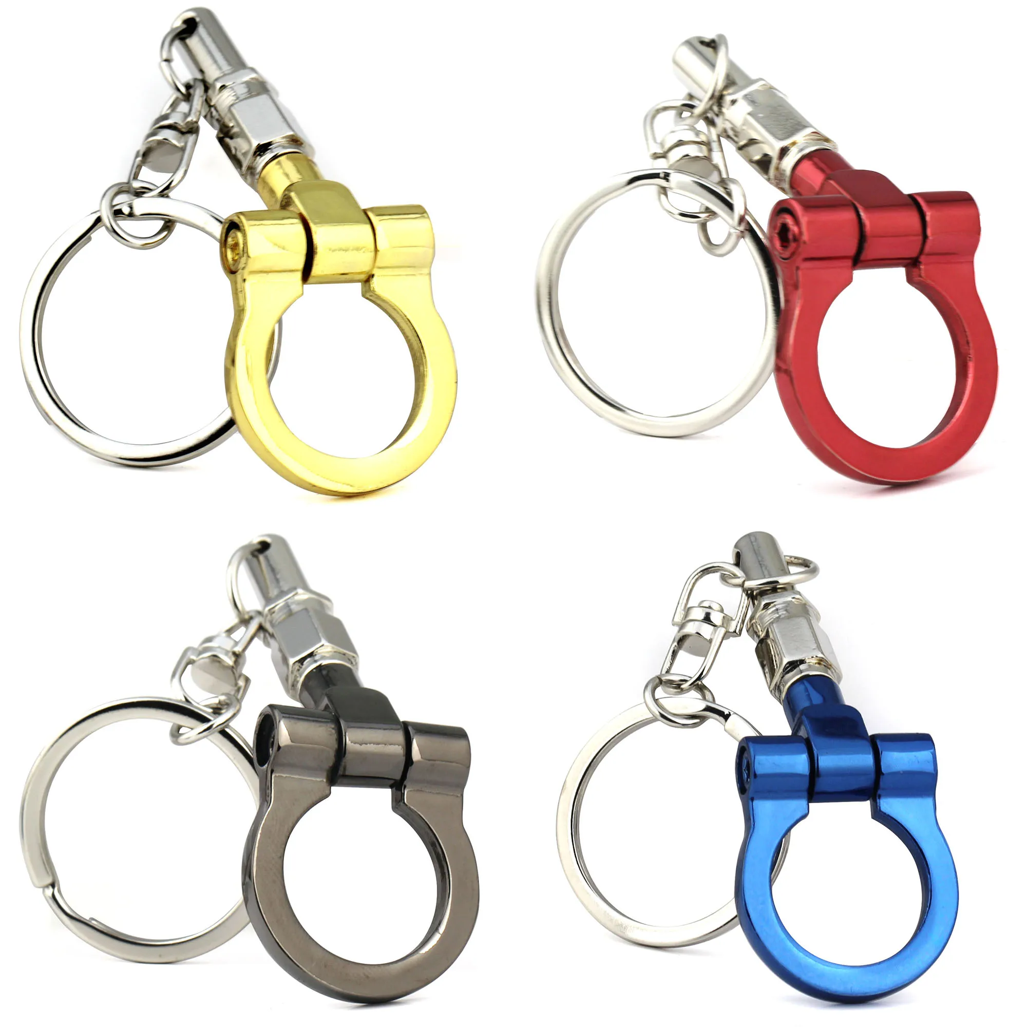 Auto Trailer Hook Model Keychain Creative Car Part Connecting Rod