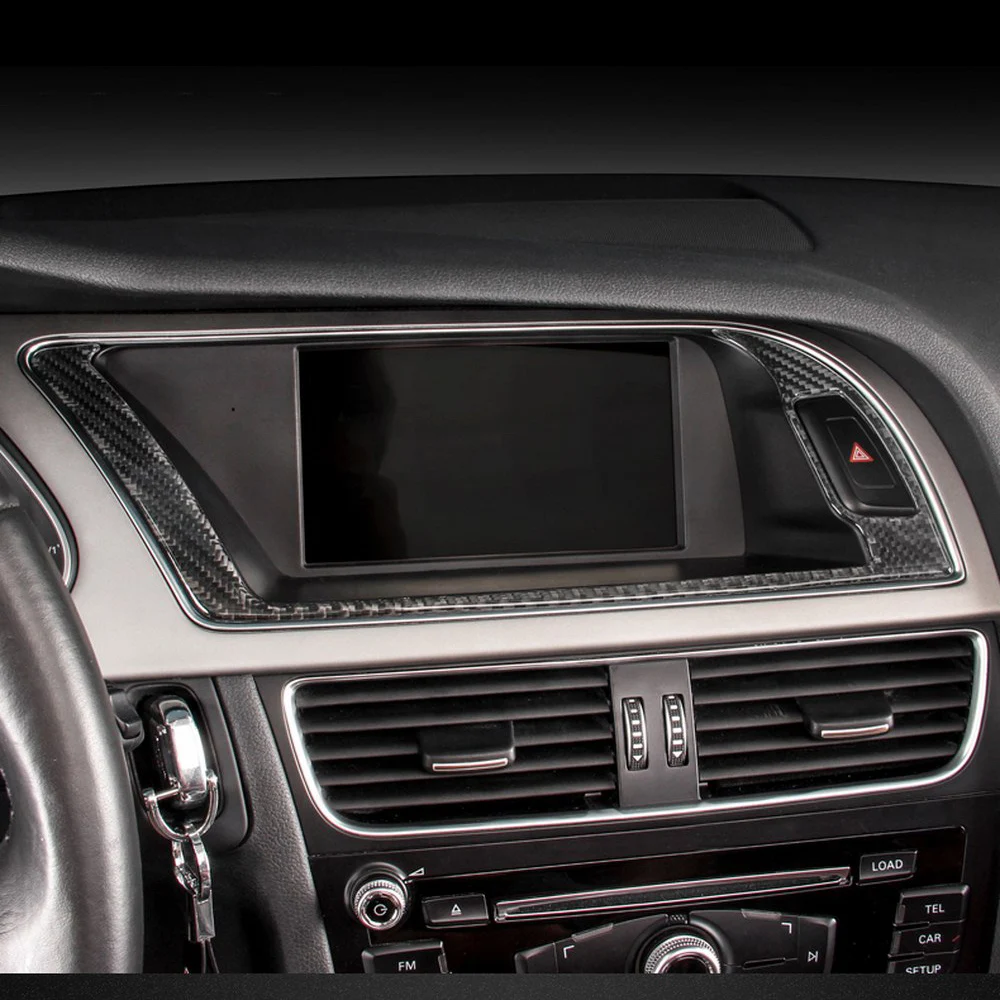 Автомобильная Рамка для экрана GPS навигации Audi A4 B8 A5 2009 2016 автомобильная наклейка