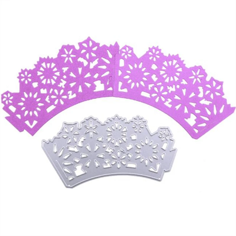 

YLCD1573 Flower Cake Frame Metal Cutting Dies For Scrapbooking Stencils DIY Album Cards Decoration Embossing Folder Die Cuts New