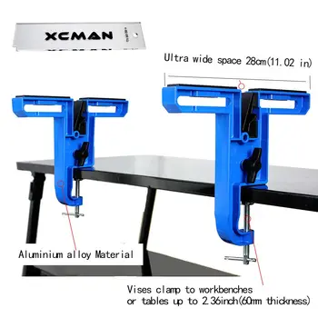 XCMAN All Metal Alpine Ski Snowbaord Vise Ski Waxing Tuning Edging Repair Edge Adjustable Angle With a Snowbaord Waxing Scraper 3