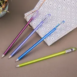 Новый Шариковая ручка сплошной цвет свежий студент канцелярские разных цветов студент ручка четыре цвета очень хорошее качество