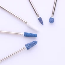 Керамика Qu Книги по искусству z Nail электрические сверла полировки ногтей голову фрезы комплект синий Маникюр Педикюр фреза пилочки книги по искусству