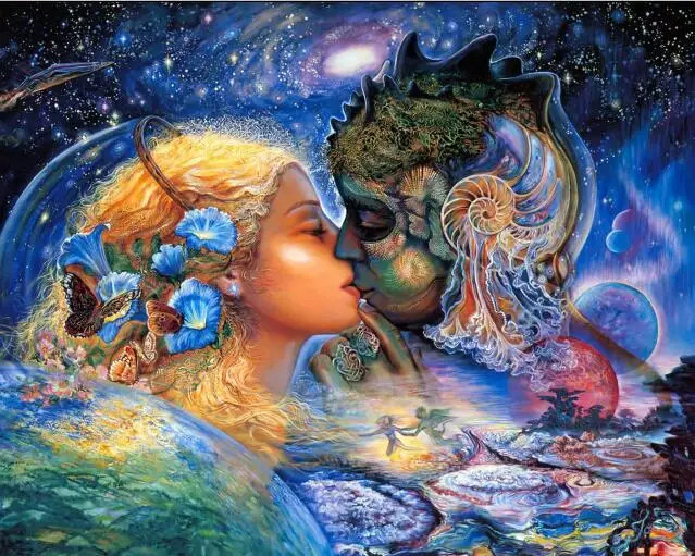 Full round 5D Diy Daimond Painting Love couple josephine wall Diamond