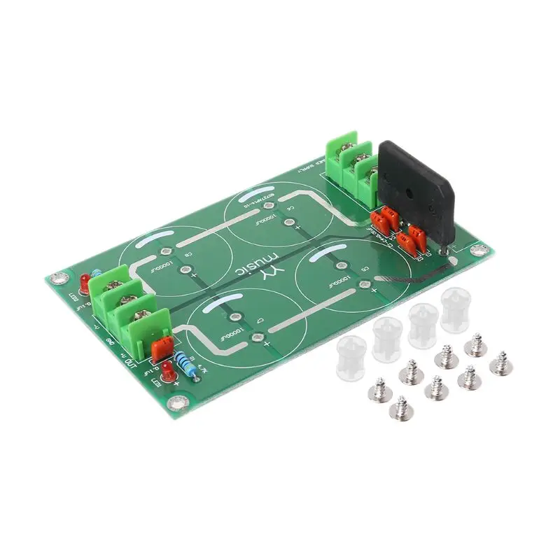

Dual Power Rectifier Filter Power Supply Module Empty Circuit Board For TDA8920 LM3886 TDA7293 Amplifier qiang