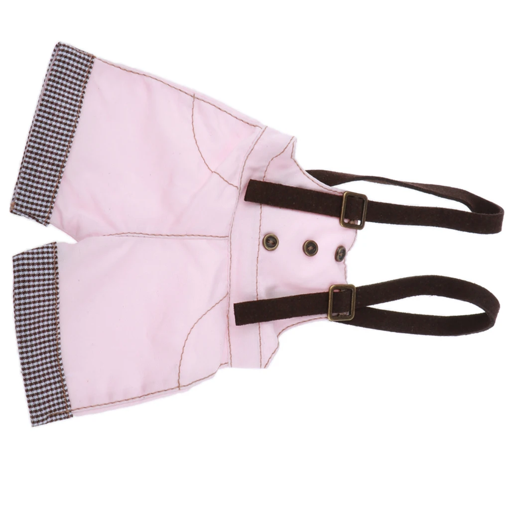 1/4 BJD Doll Outfit Doll Suspender Trousers Pants Accessories Pink