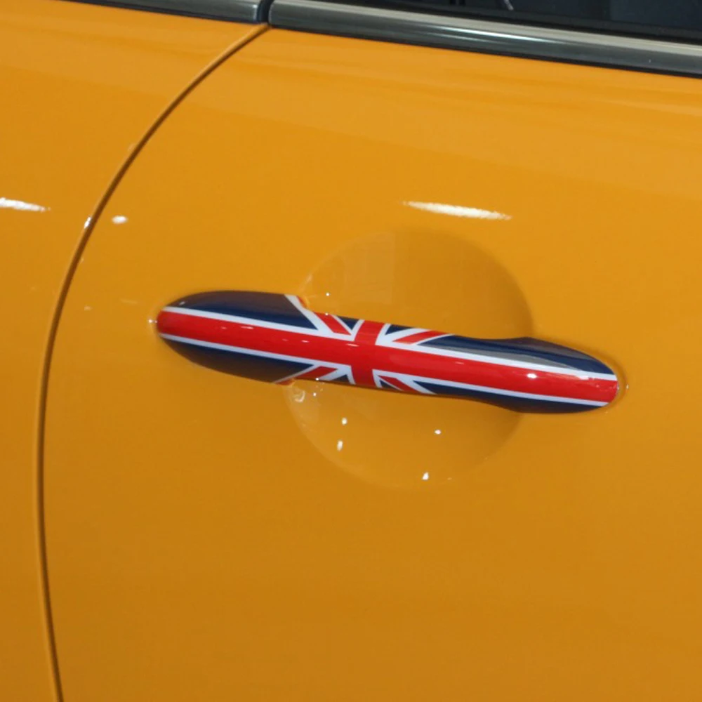 2 шт. защитная накладка на дверную ручку автомобиля Union Jack наклейка для BMW Mini Cooper JCW