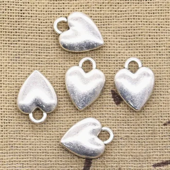 

10pcs Charms Heart 14x10mm Antique Making Pendant fit,Vintage Tibetan Silver color,DIY Handmade Jewelry