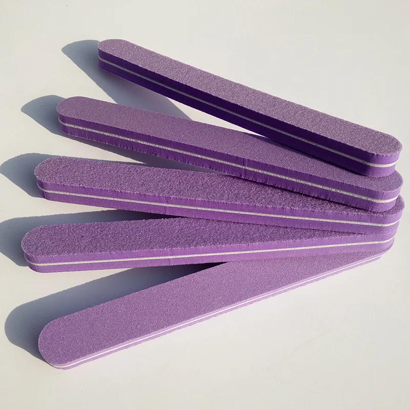 10* Purple Professional Nail Files Nail Buffer Block Tools EVA Nail File Nail Buffer Grinding