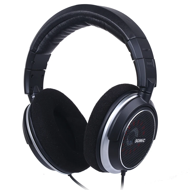 F18566 Somic V2 3.5 & 6.3mm Audio plug Over-Ear Stereo Headphone Hifi Fever Studio DJ Monitoring Headset without Microphone