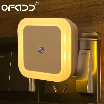 

Ofadd Led Night Light Sensor Control Night Lamp Energy Saving Led Sensor Lamp Eu Us Plug Nightlight For Children Kids Bedroom