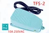 1 Uds TFS-2 YBLT-FS/2 AC250V 10A verde SPDT NO NC interruptor de Pedal metálico de alimentación momentánea antideslizante ► Foto 1/3