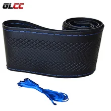 Car Steering Wheel Cover Microfiber Perforated Leather Handlebar Braid Steering-Wheel Covers fit for 36cm 38cm 40cm Diameter