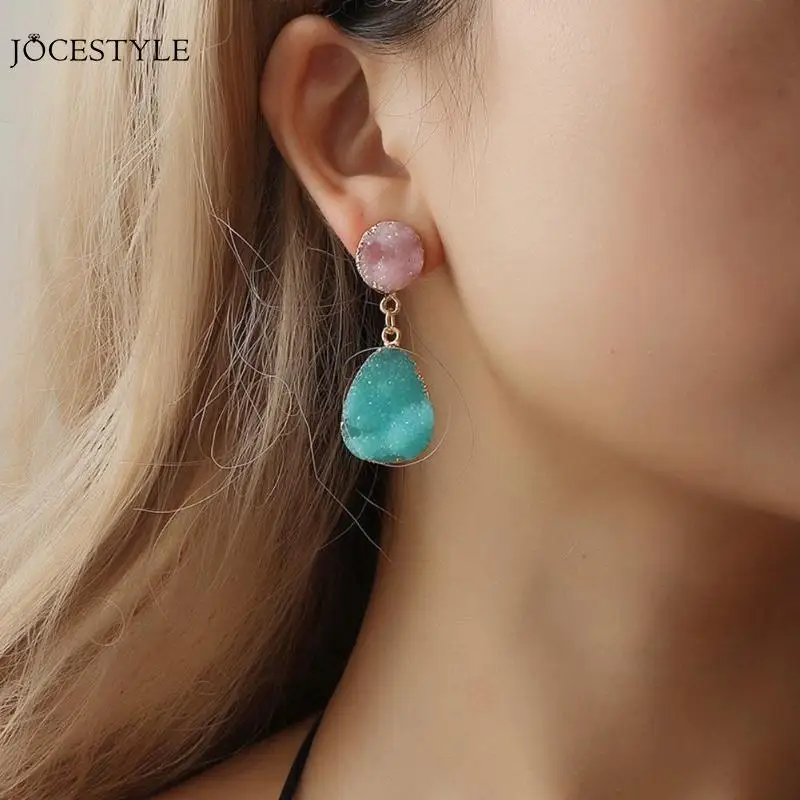 

Fashion Imitation Crystal Round Pattern Dangle Earrings Geometric Earrings Drop Earrings Jewelry Gift