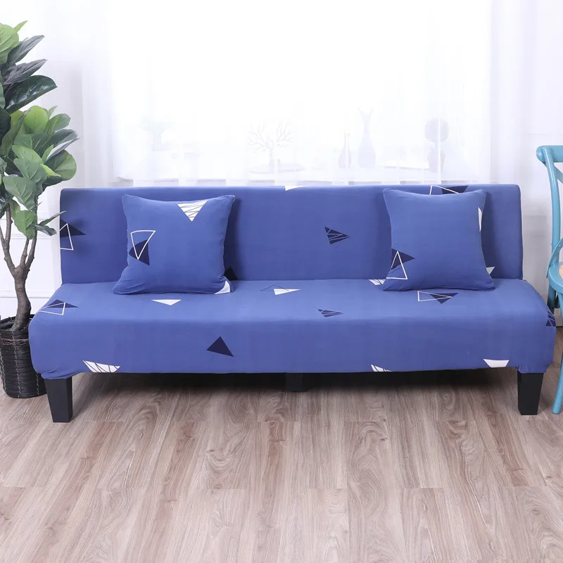 Современный минималистичный свежий светло-фиолетовый Печатный Узор Набор для дивана кровати нескользящий эластичный большой