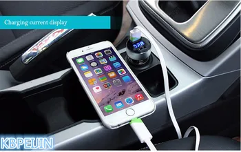 

5V 3.1A USB Car Styling LED Screen Smart Charger Adapter for Jaguar xf xe x-type xj s-type f-pace XFR XKR XJR accessories
