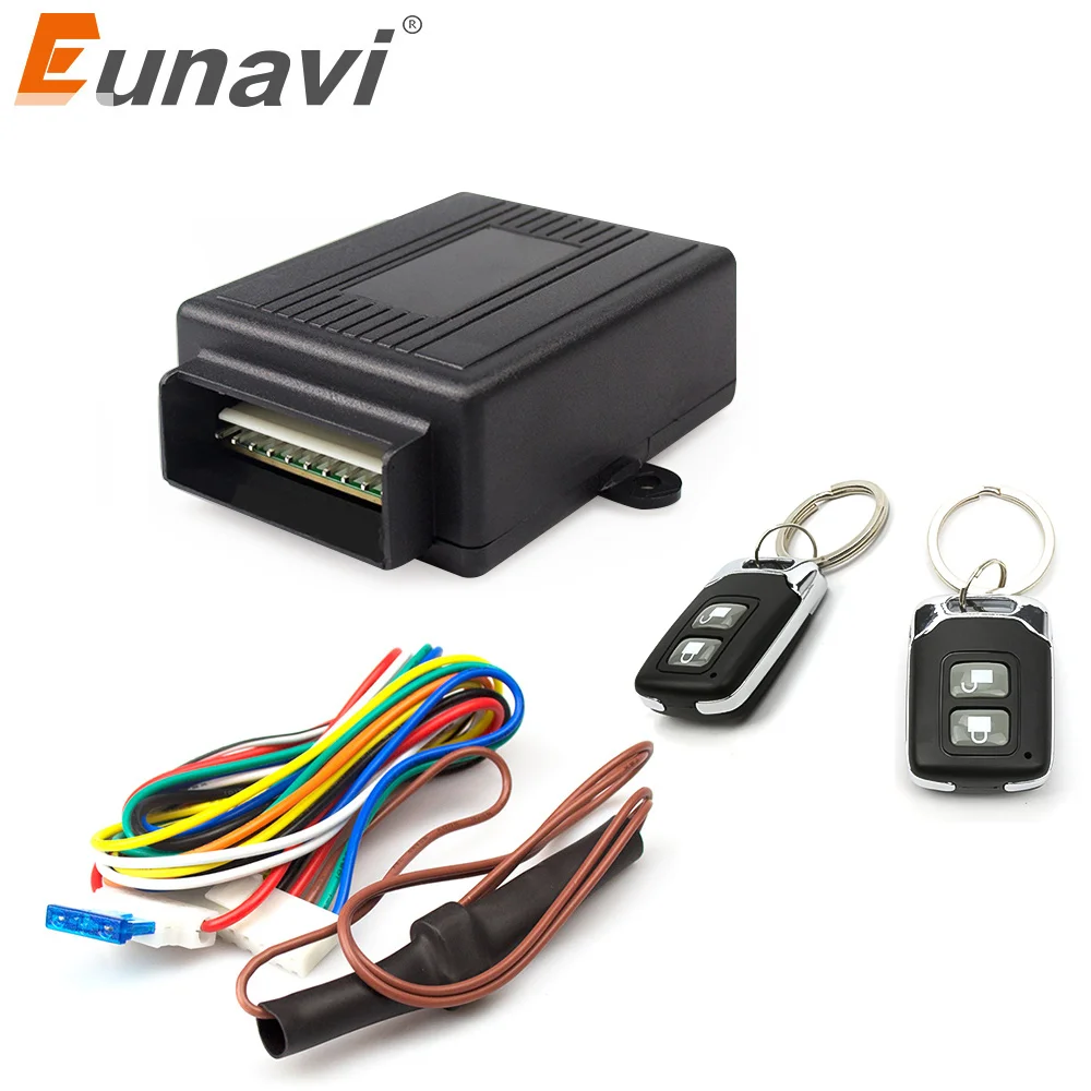 

Eunavi universal 12V New Universal Car Auto Remote Central Kit Door Lock Locking Vehicle Keyless Entry System hot selling